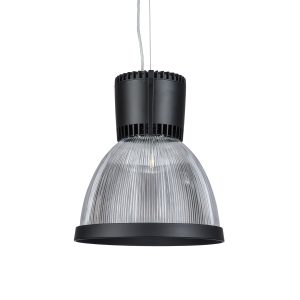 black clear version of the Light4U Bryan Pendant suspended fixture.
