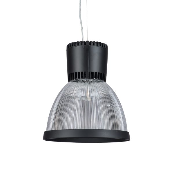 black clear version of the Light4U Bryan Pendant suspended fixture.
